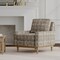 Grey Stain Resistant Performance Pet Friendly Abstract Woven Pattern Upholstery Fabric by The Yard - SKU: Malibu Ash